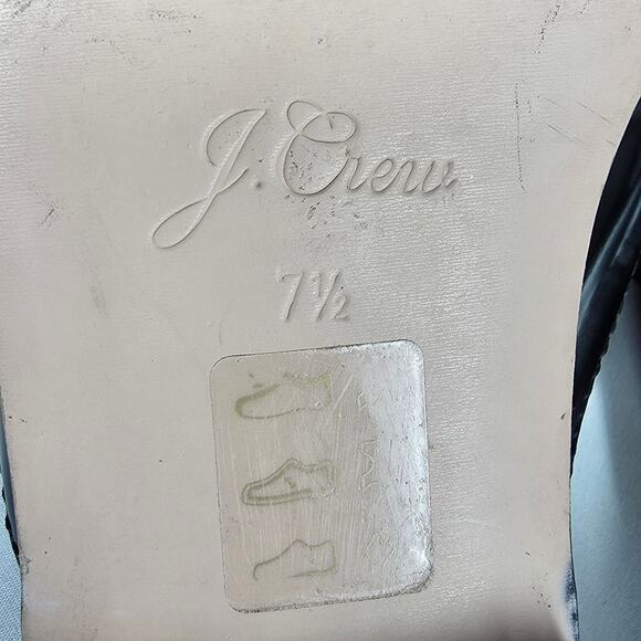 J.CREW ACADEMY SLIP-ON PENNY-LOAFER MULES – BLACK PATENT LEATHER – SIZE 7.5 - Picture 7 of 11